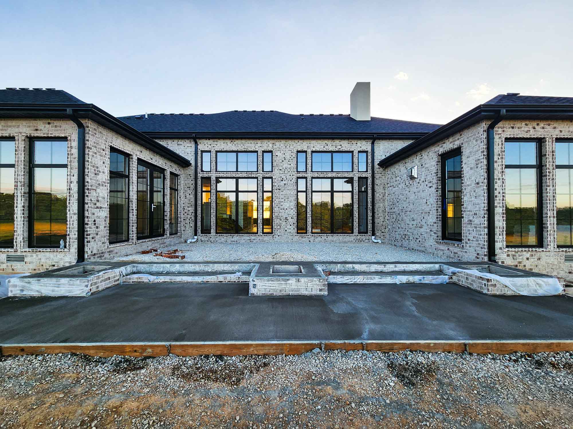 Image of home, specifically showcasing gutter work